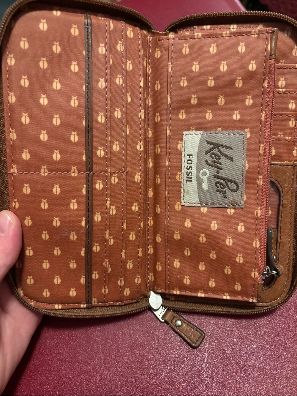 Fossil Wallet w/ matching wallet - Picture 5 of 16